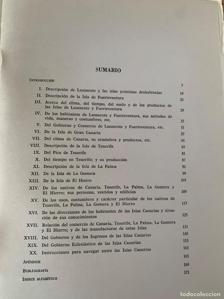 Libros de segunda mano: Descripci&oacute;n de las islas Canarias 1764 (Bols 42) - Foto 5