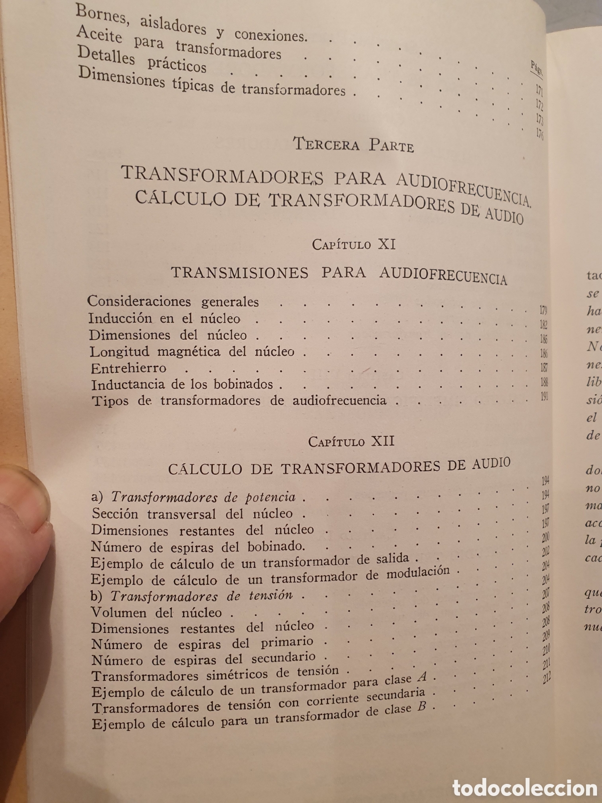 Libros de segunda mano: TRANSFORMADORES. FRANCISCO L. SINGER. 3&deg;EDICION. MARCOMBO 1955. BARCELONA. - Foto 8