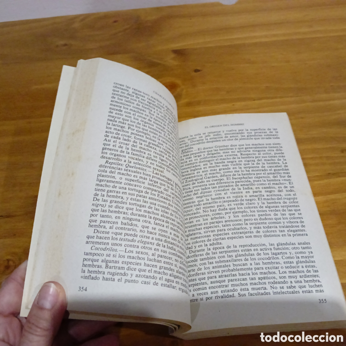 Libros de segunda mano: El origen del hombre I y II. Charles Darwin. - Foto 3