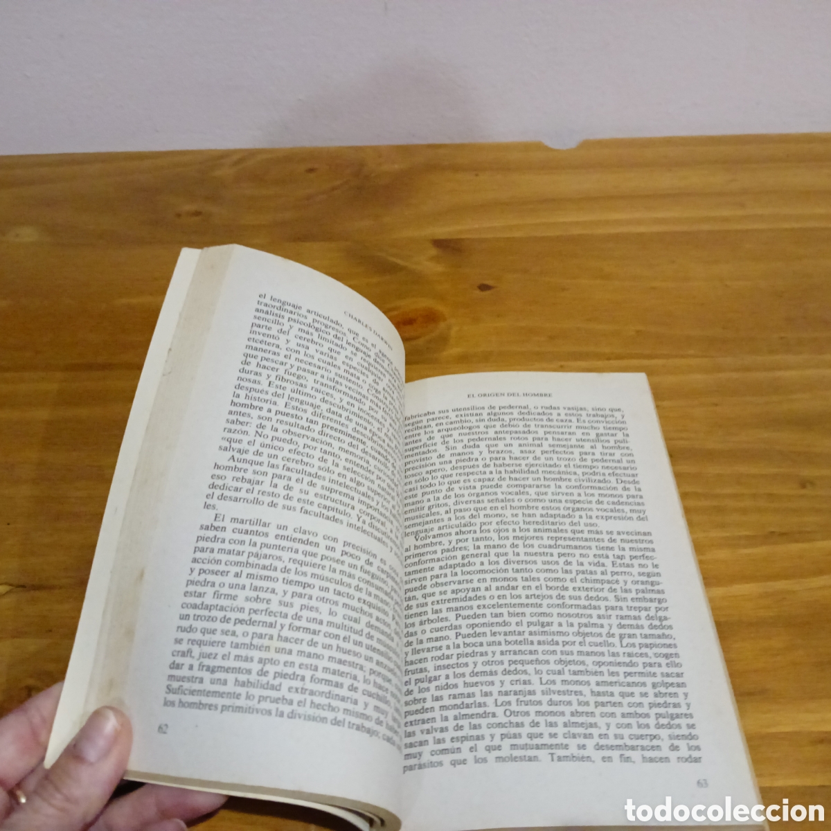 Libros de segunda mano: El origen del hombre I y II. Charles Darwin. - Foto 7
