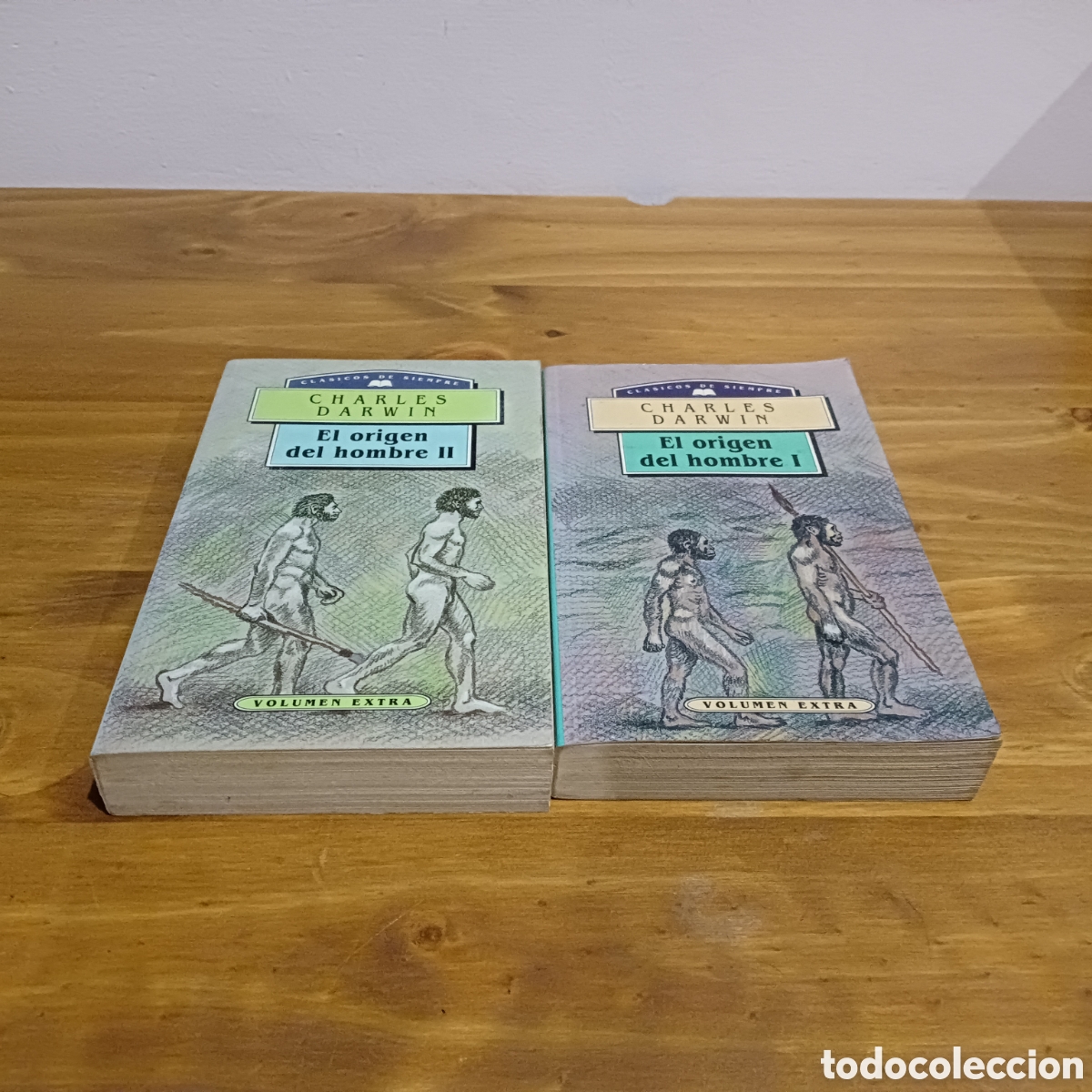 Libros de segunda mano: El origen del hombre I y II. Charles Darwin. - Foto 1