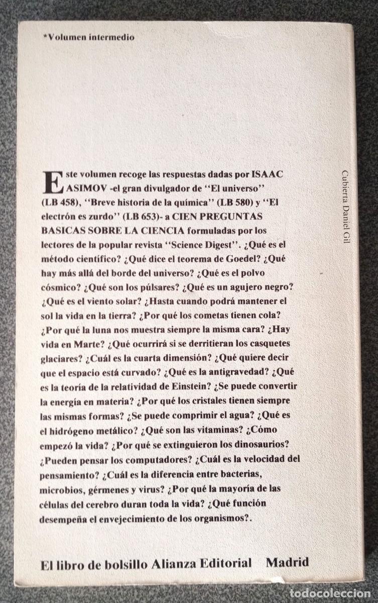 Libros de segunda mano: Cien Preguntas B&aacute;sicas Sobre La Ciencia Isaac Asimov - Foto 7