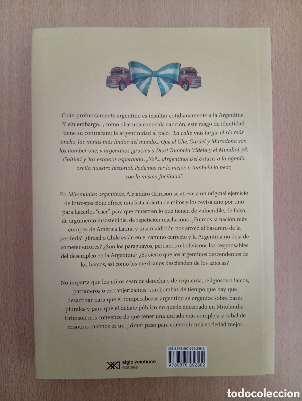 Libros de segunda mano: MITOMAN&Iacute;AS ARGENTINAS. Alejandro Grimson - Foto 2