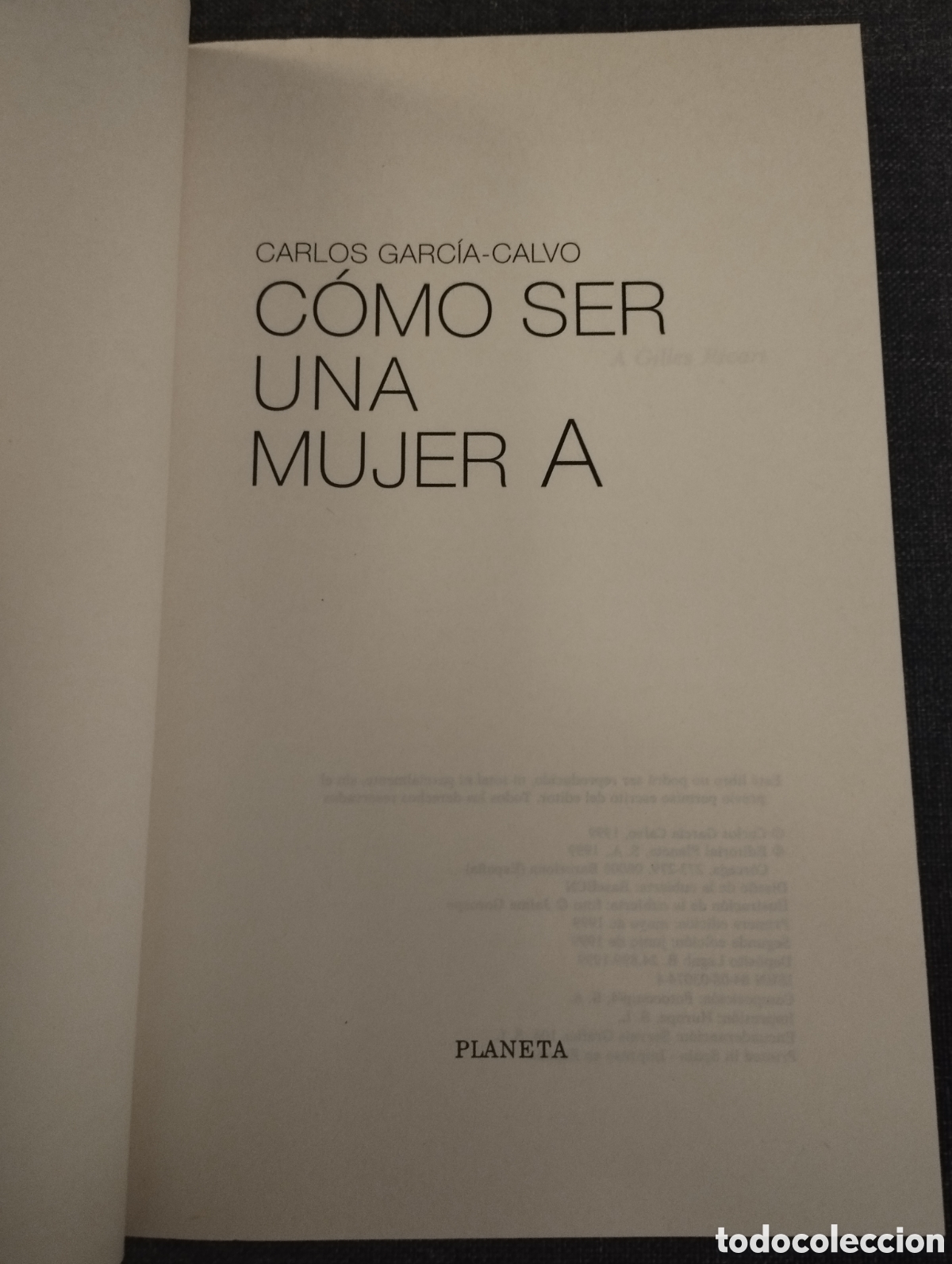 Libros de segunda mano: COMO SER UNA MUJER A (CARLOS GARCIA-CALVO) - Foto 2