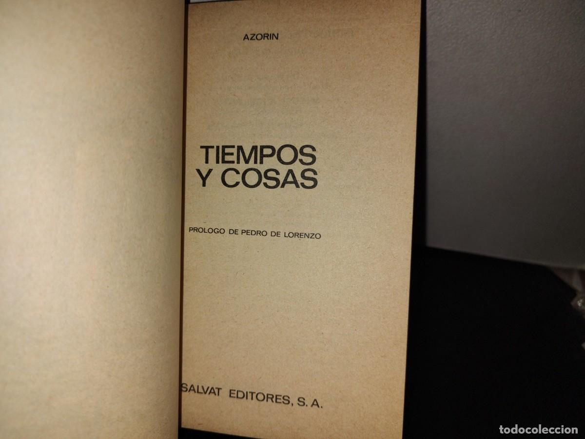 Libros de segunda mano: 136- TIEMPOS Y COSAS - AZORIN - BIBLIOTECA B&Aacute;SICA SALVAT - Foto 3