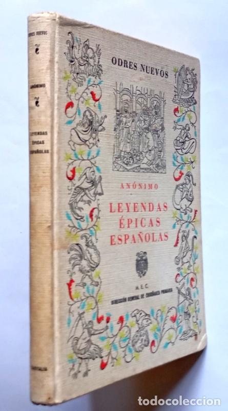 Libros de segunda mano: LEYENDAS EPICAS ESPA&Ntilde;OLAS - ANONIMO - EDITORIAL CASTALIA. 1967 - Foto 2