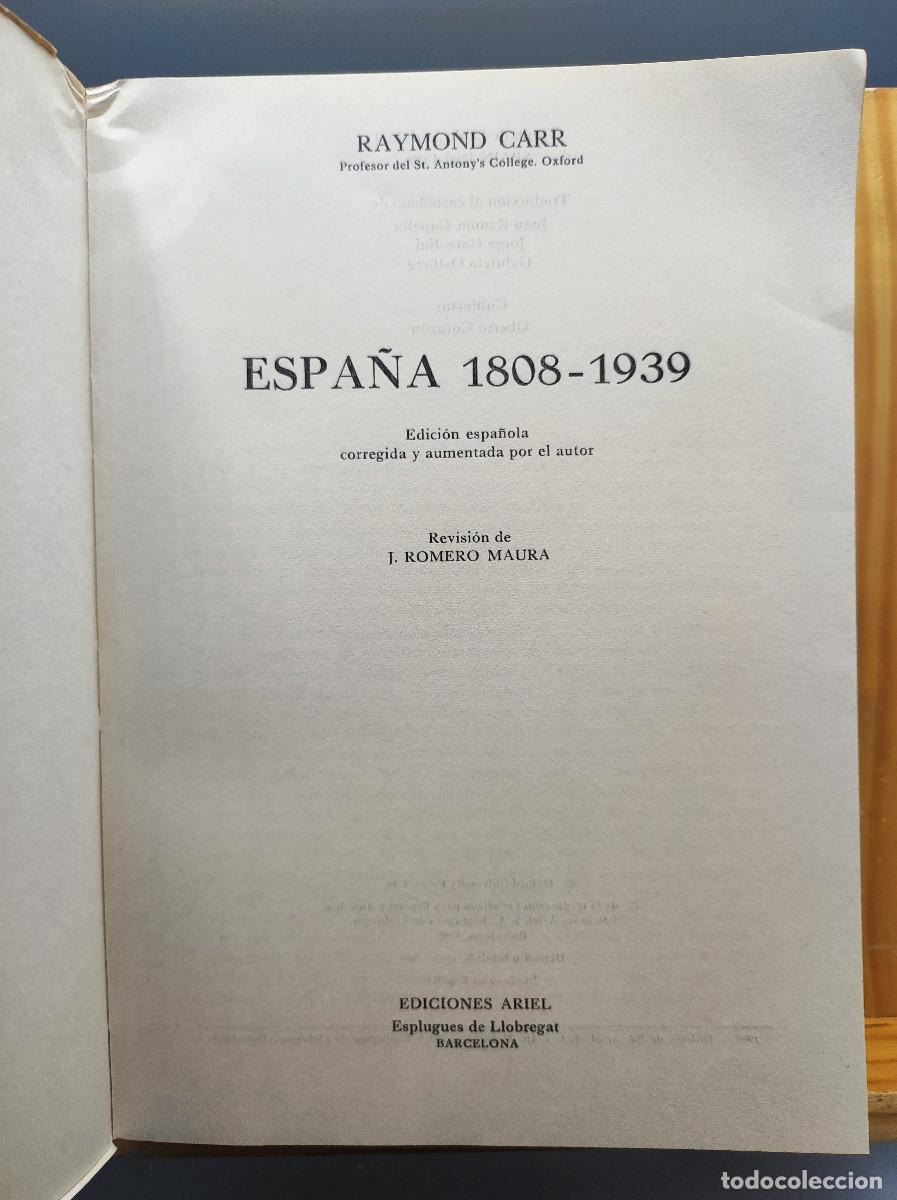 Libros de segunda mano: Espa&ntilde;a 1808 - 1939 - Raymond Carr - Foto 3