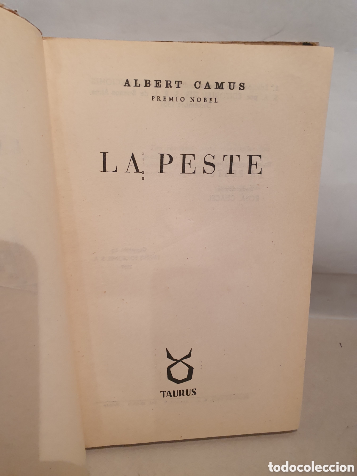 Libros de segunda mano: LA PESTE. ALBERT CAMUS. TAURUS 1957. - Foto 4