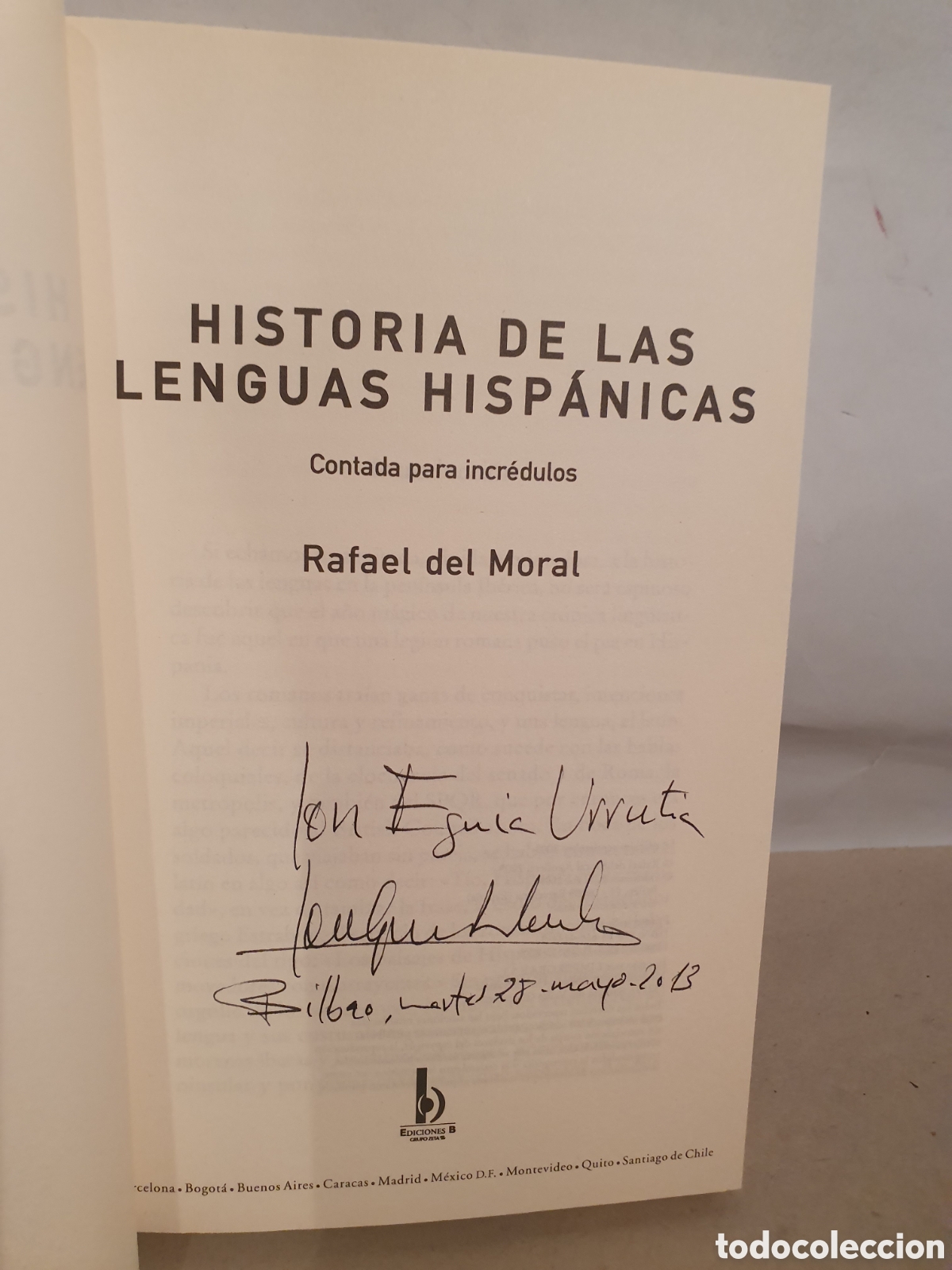 Libros de segunda mano: HISTORIA DE LAS LENGUAS HISPANICAS. RAFAEL DEL MORAL. 2009. - Foto 2