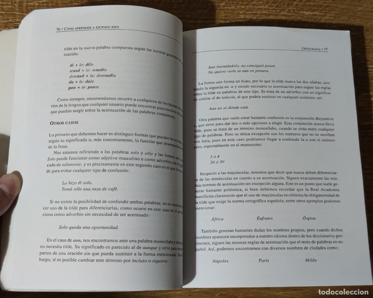 Libros de segunda mano: Libro - C&oacute;mo aprender a escribir bien (2003) Daniel Ruiz G&oacute;mez - Foto 6