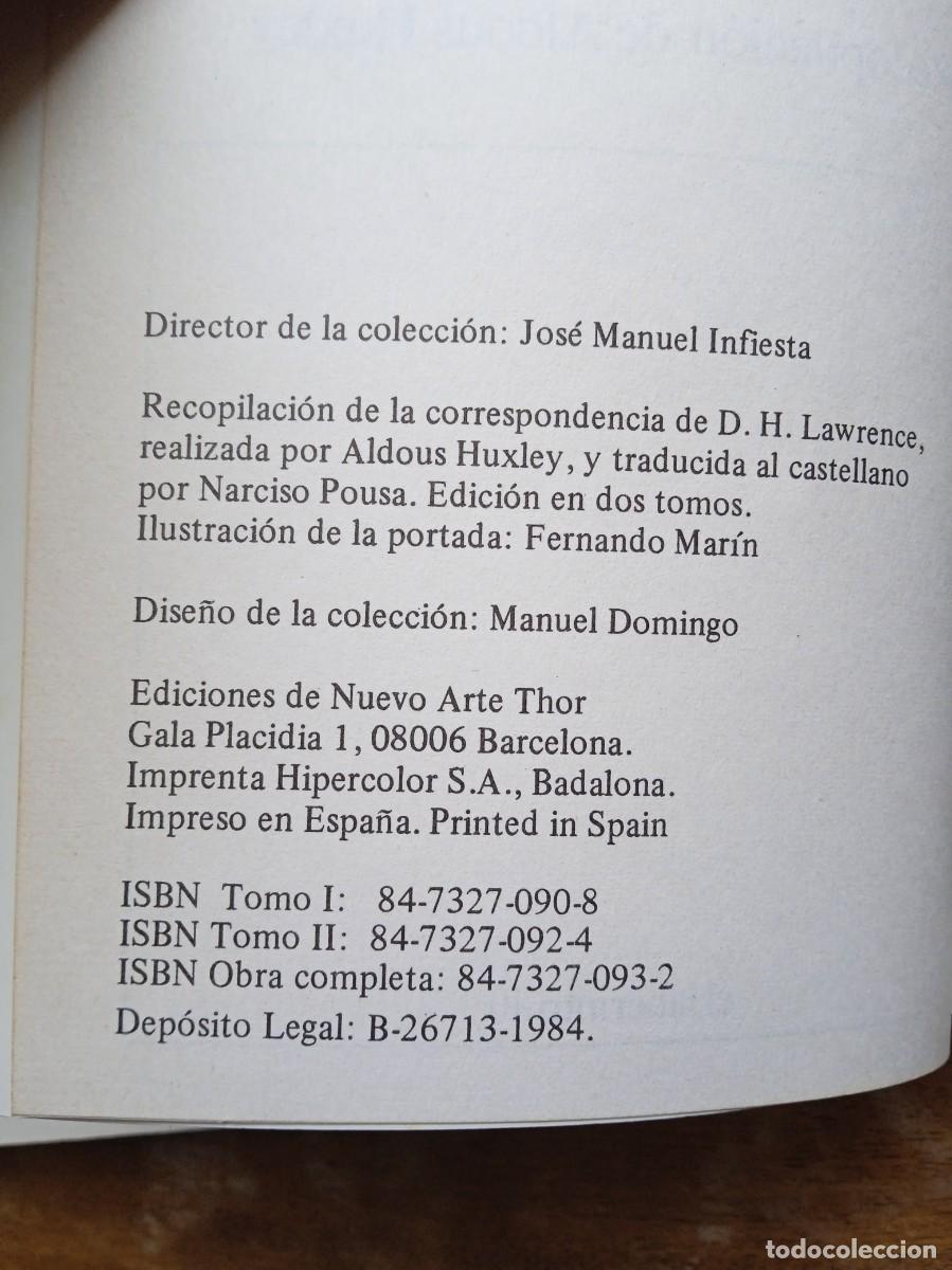 Libros de segunda mano: D.H. Lawrence, correspondencia - Foto 12