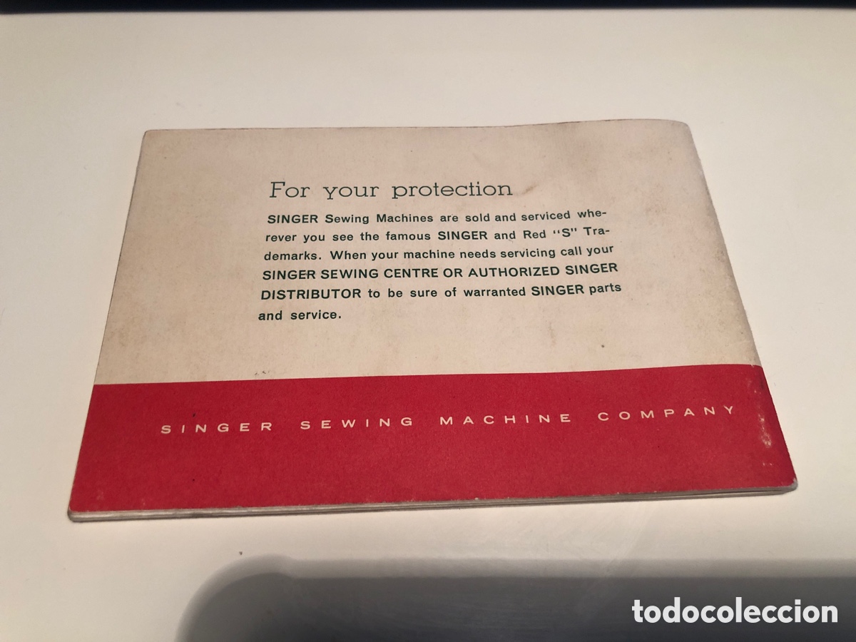 Libros de segunda mano: Libro instrucciones m&aacute;quina de coser Singer. Model 239. Ingl&eacute;s. ASM - Foto 2