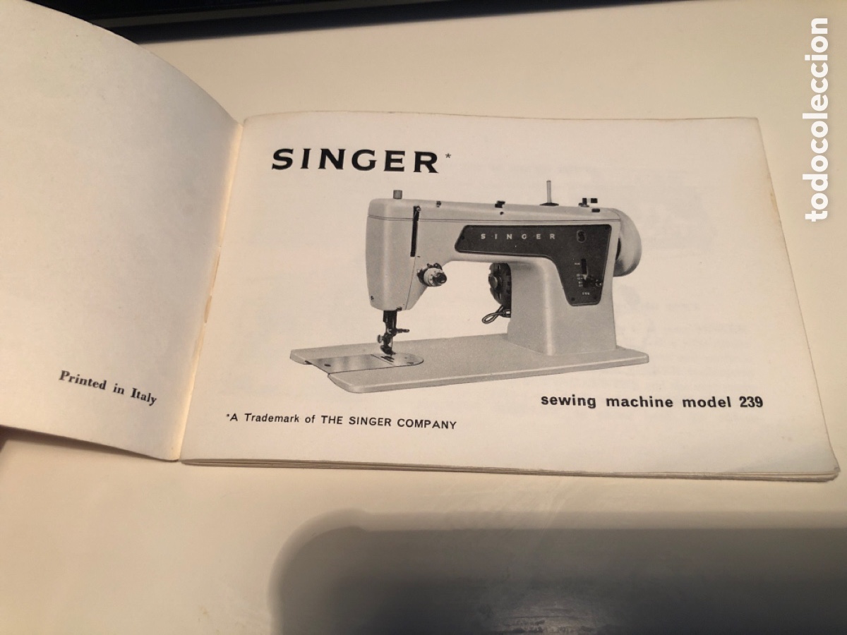 Libros de segunda mano: Libro instrucciones m&aacute;quina de coser Singer. Model 239. Ingl&eacute;s. ASM - Foto 3