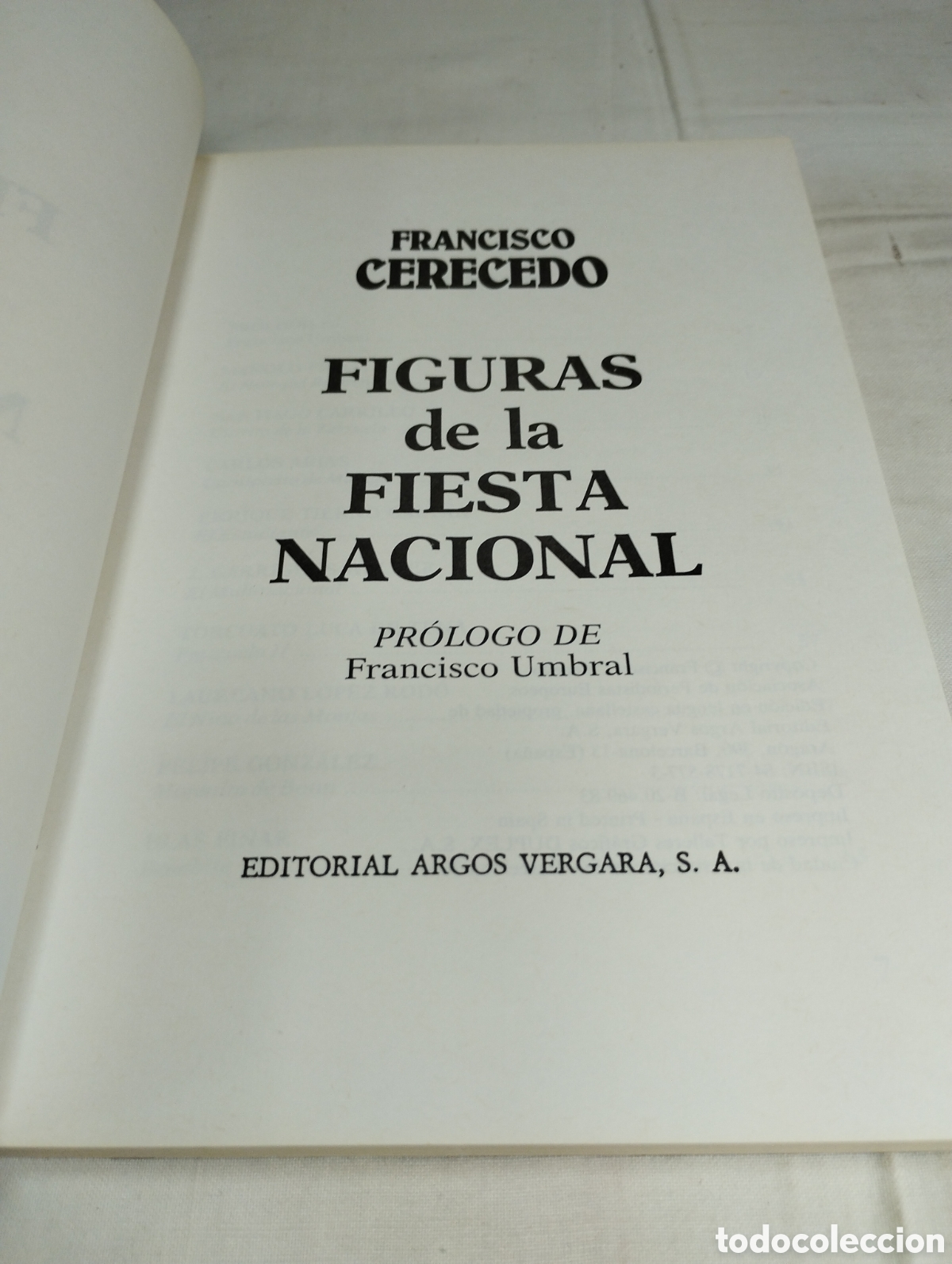 Libros de segunda mano: Figuras de la fiesta nacional. Francisco Cerecedo, 1983 - Foto 2