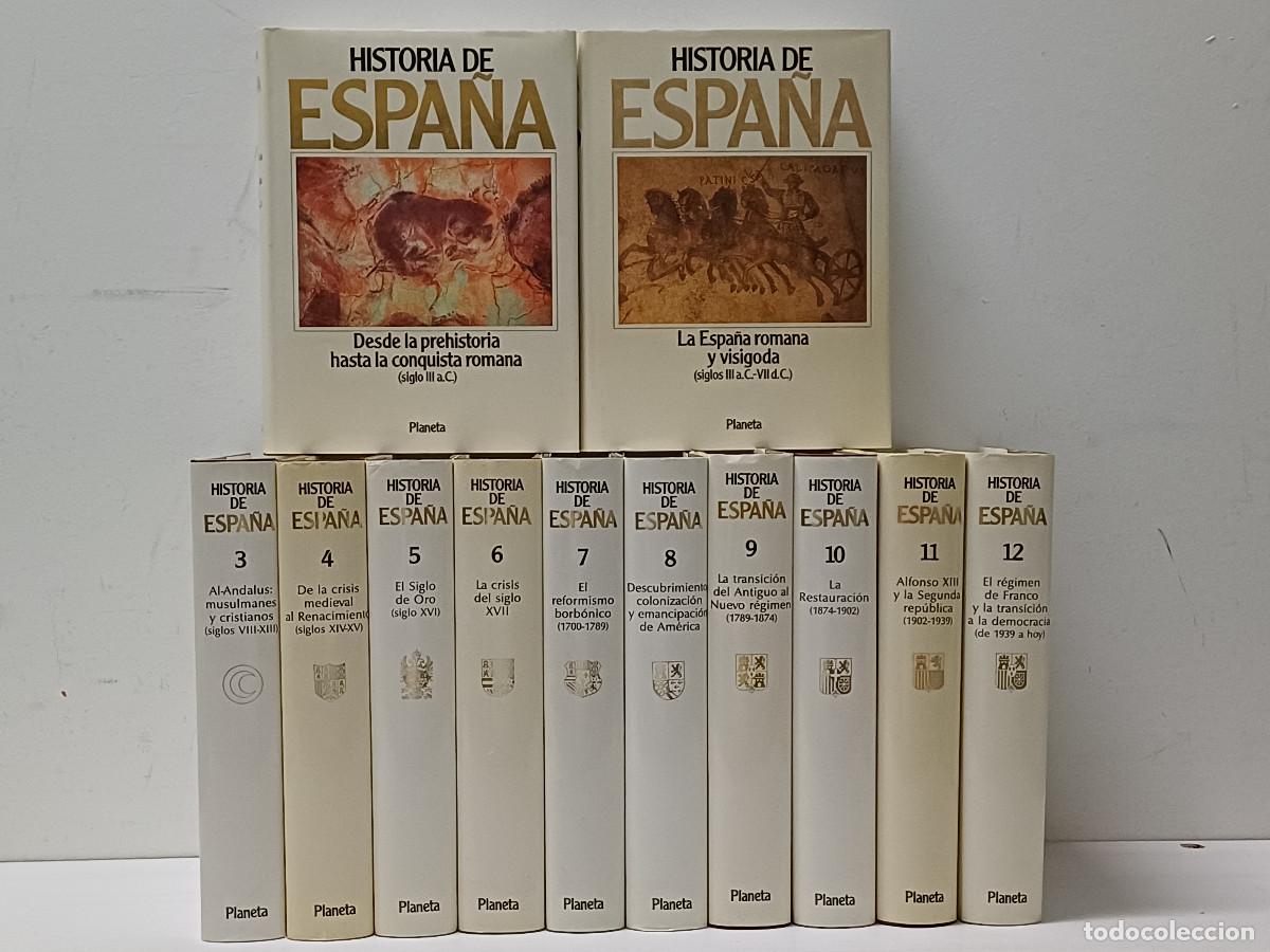 Libros de segunda mano: HISTORIA DE ESPA&Ntilde;A/COMPLETA 12 TOMOS DE PLANETA. - Foto 1
