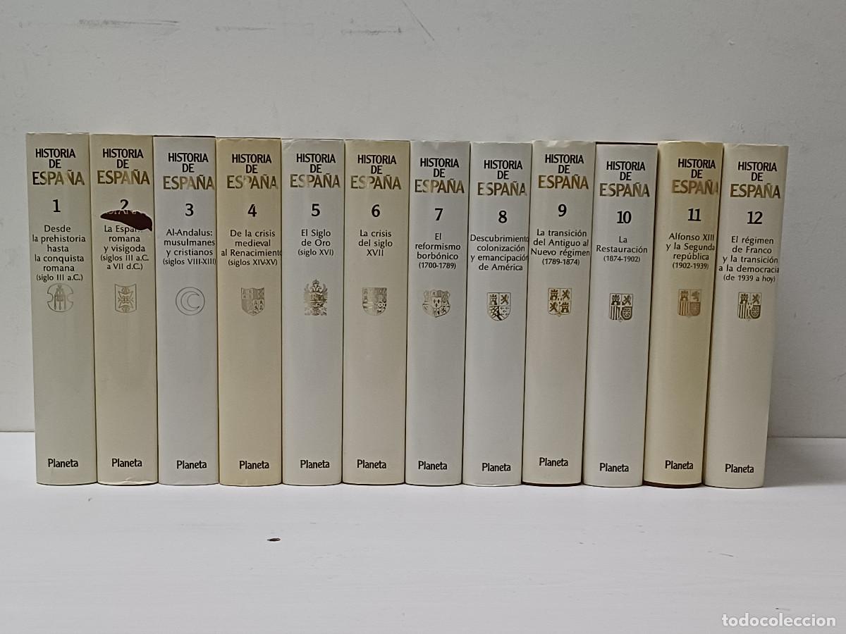 Libros de segunda mano: HISTORIA DE ESPA&Ntilde;A/COMPLETA 12 TOMOS DE PLANETA. - Foto 3