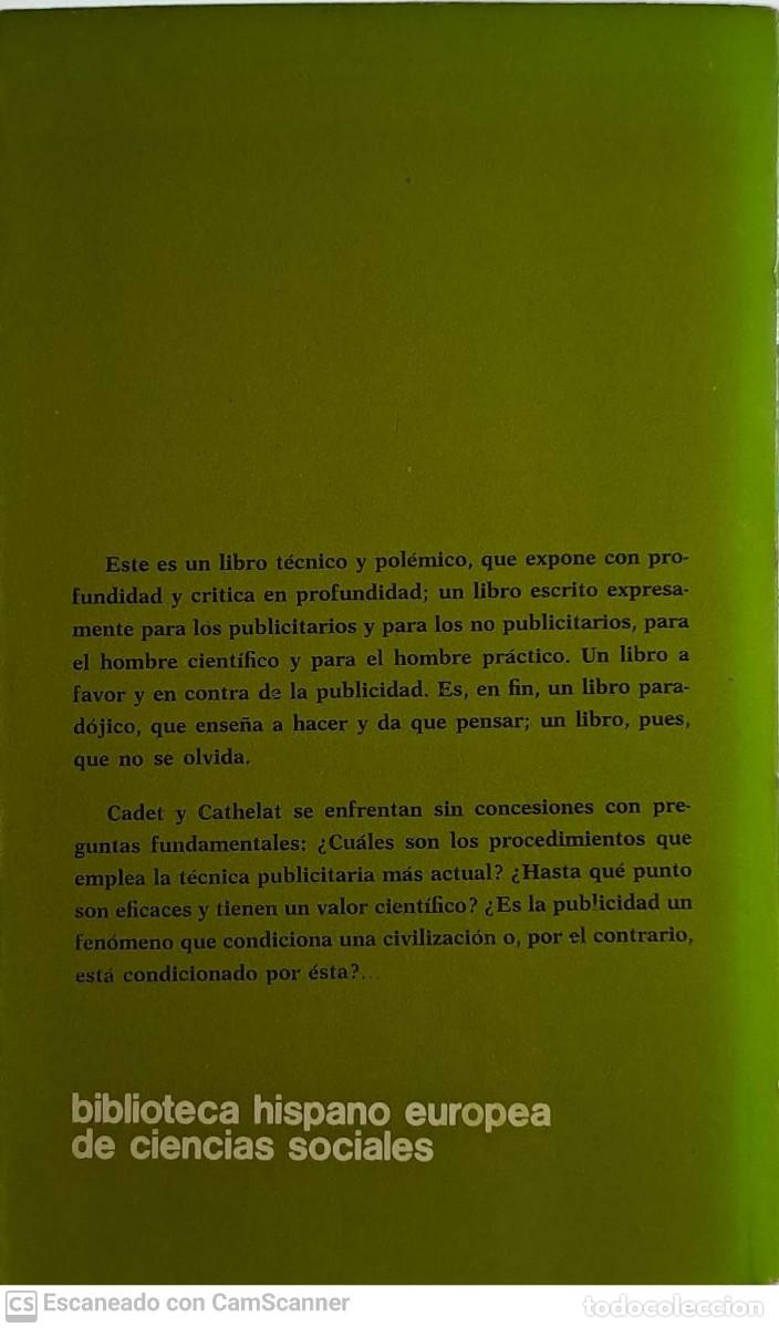 Libros de segunda mano: La publicidad - cadet-cathelat - Foto 2