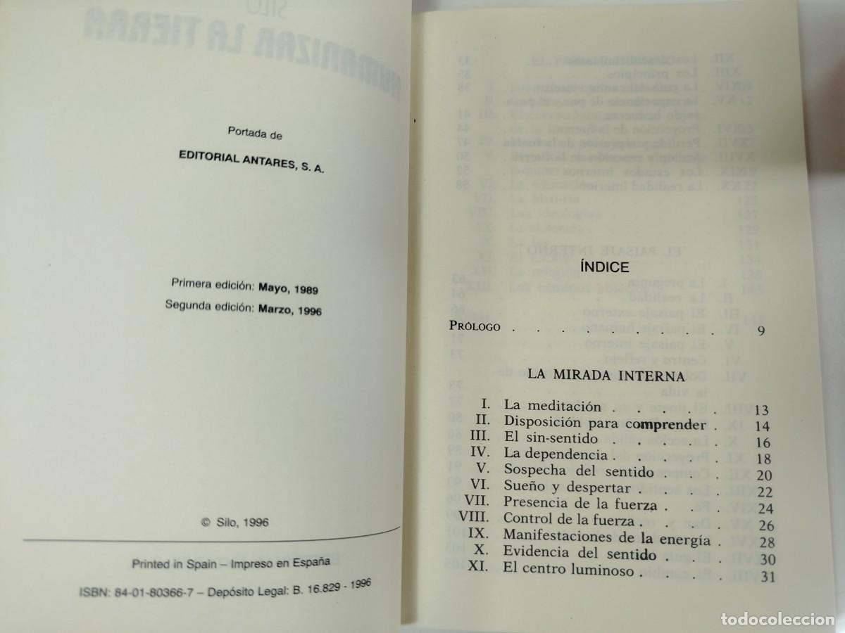 Libros de segunda mano: HUMANIZAR LA TIERRA. Silo. Editorial Antares, 2&ordf; edici&oacute;n 1996 - Foto 5