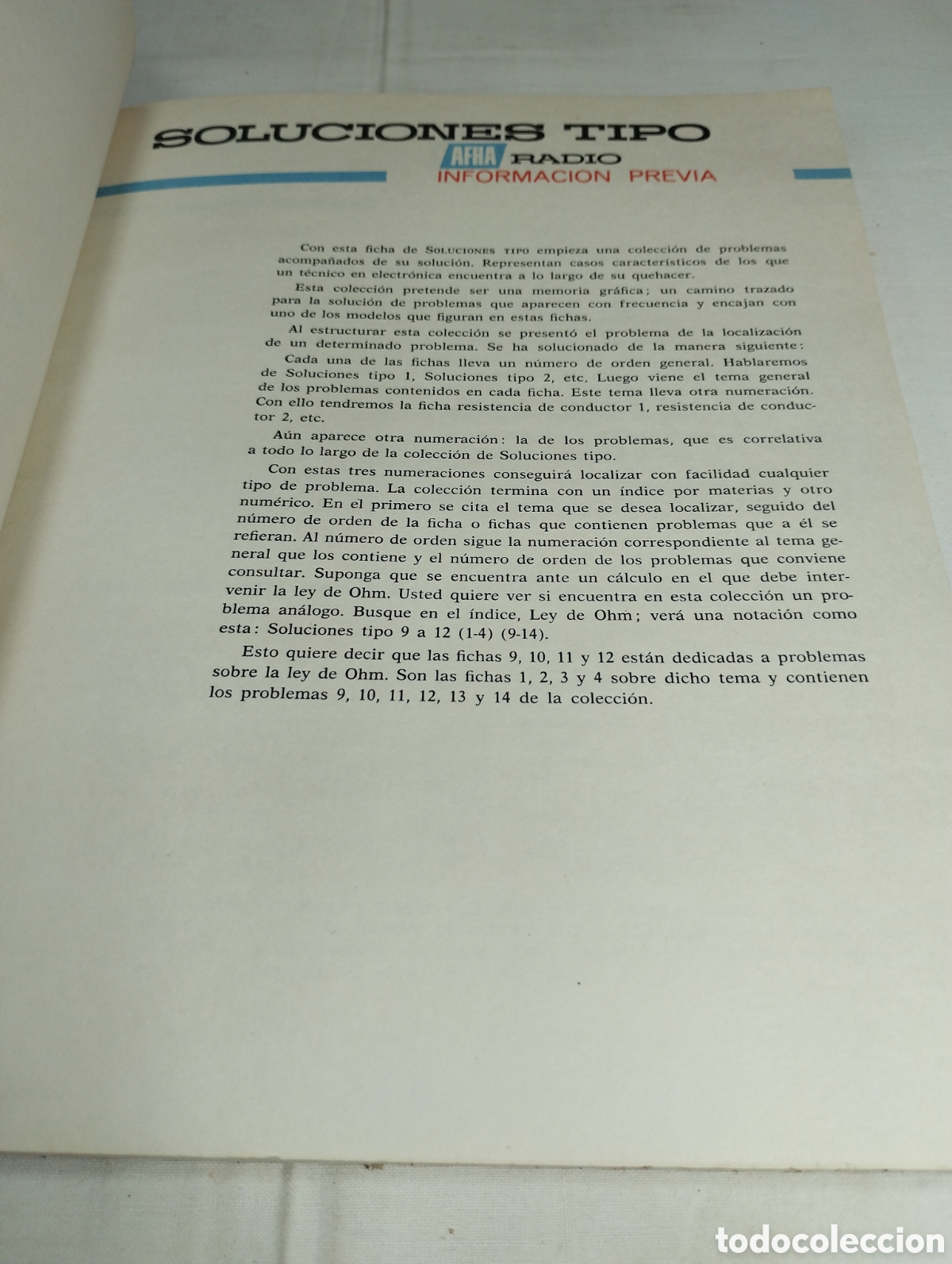 Libros de segunda mano: Soluciones tipo para radiot&eacute;cnicos. AFHA - Foto 2