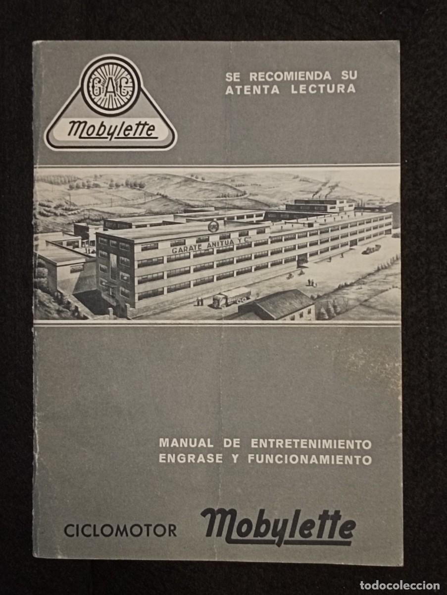 Libros de segunda mano: Manual de entretenimiento Ciclomotor MOBYLETTE. 1967.. - Foto 1