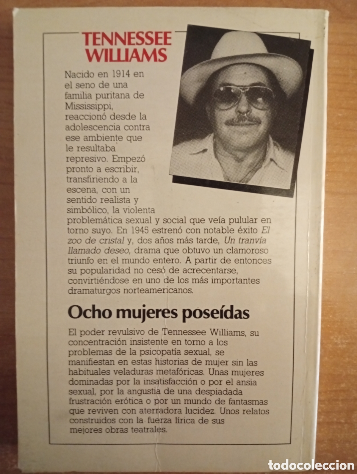 Libros de segunda mano: Ocho mujeres pose&iacute;das, Tennessee Williams - Foto 2