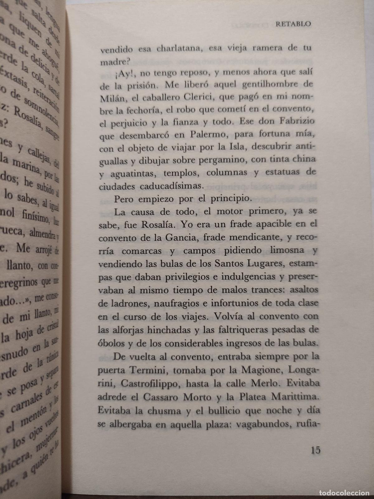 Libros de segunda mano: RETABLO - VINCENZO CONSOLO - Foto 2