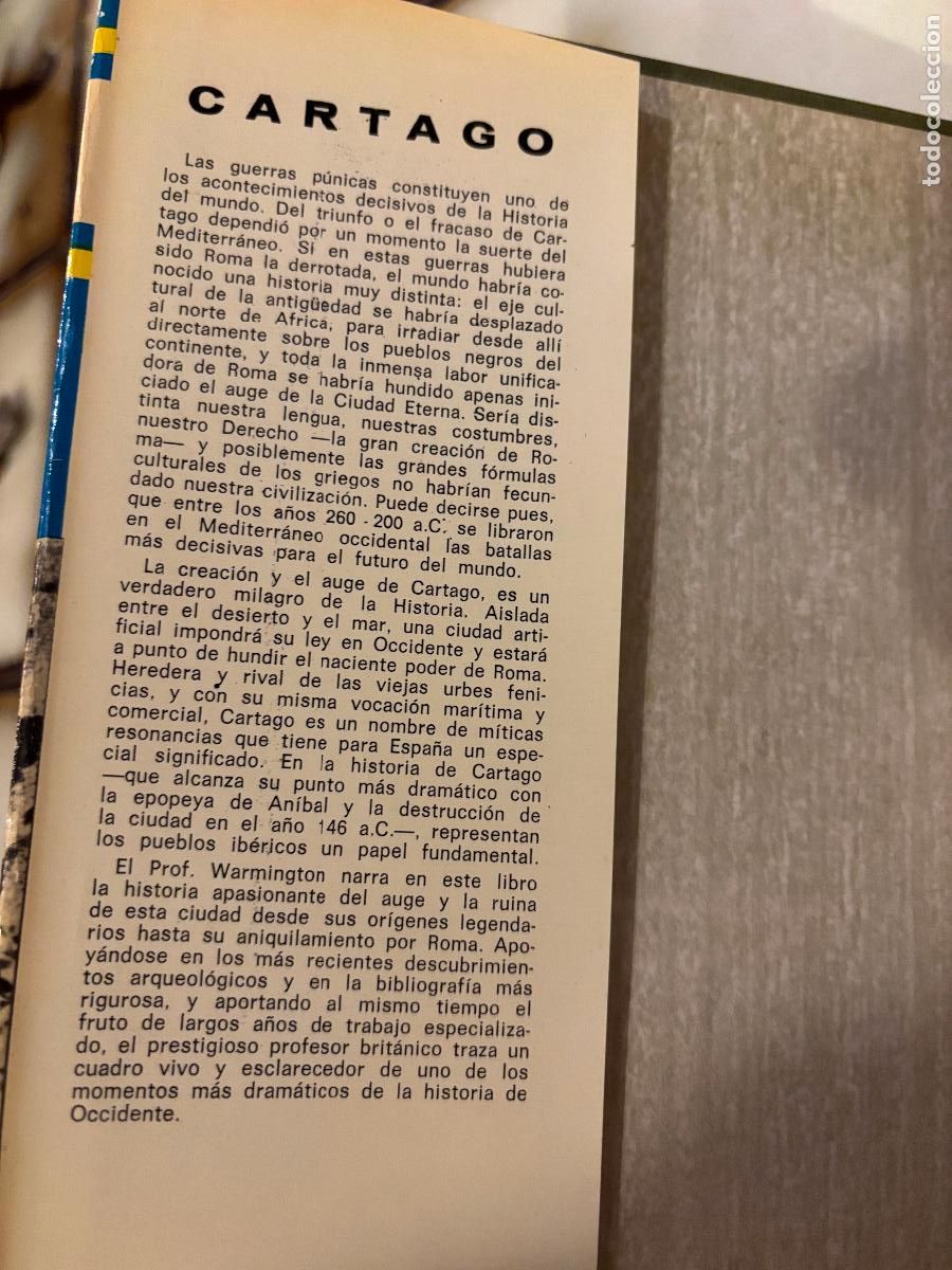 Libros de segunda mano: Cartago. E. H. Warmington. - Foto 3