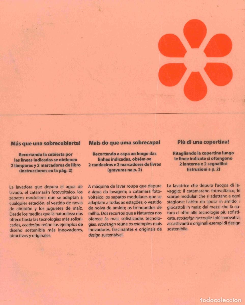 Libros de segunda mano: Ecodesign. Silvia Barbero y Brunella Corzo. 2009 - Foto 2