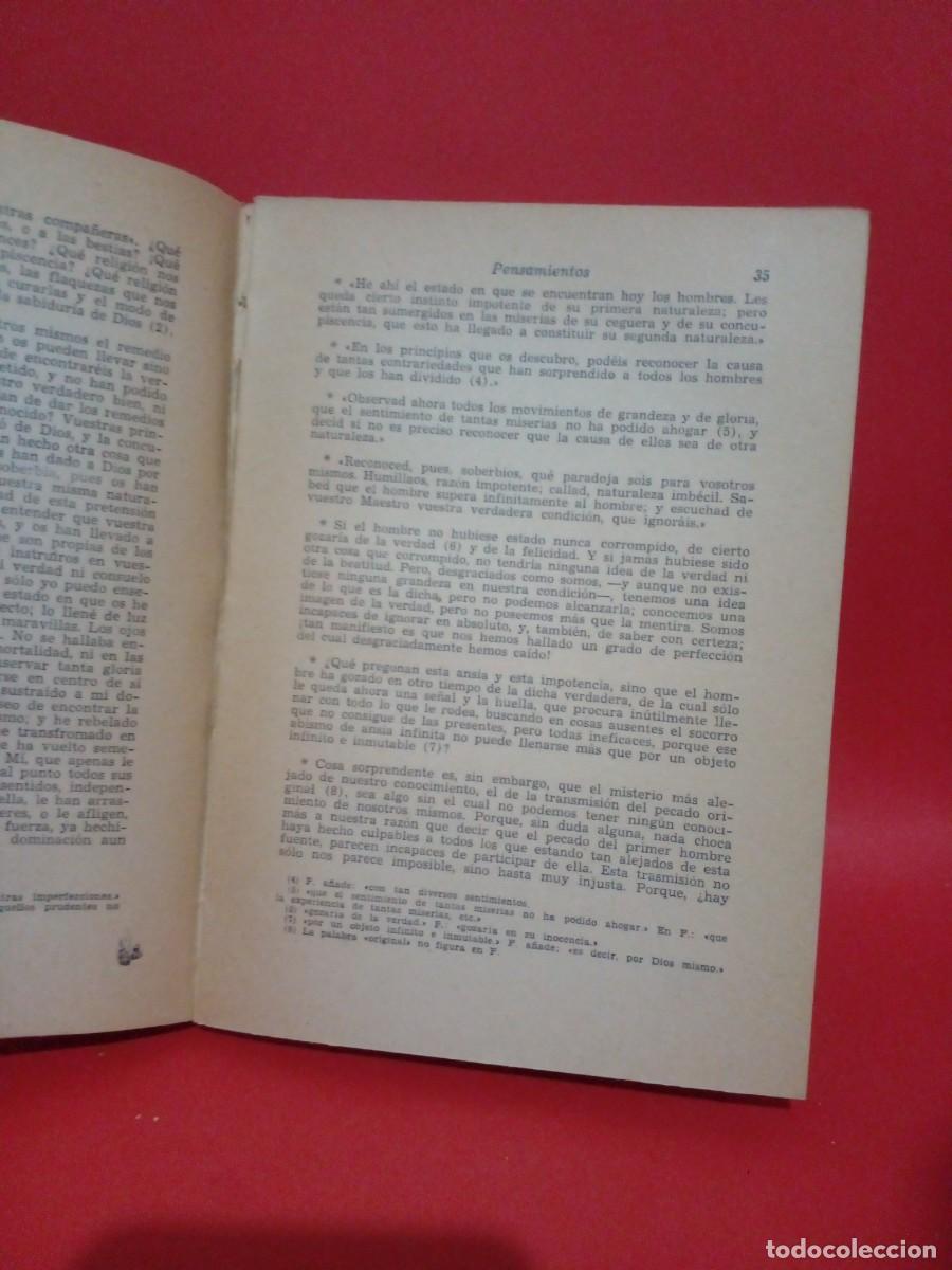 Libros de segunda mano: PASCAL-PENSAMIENTOS-1946 - Foto 3