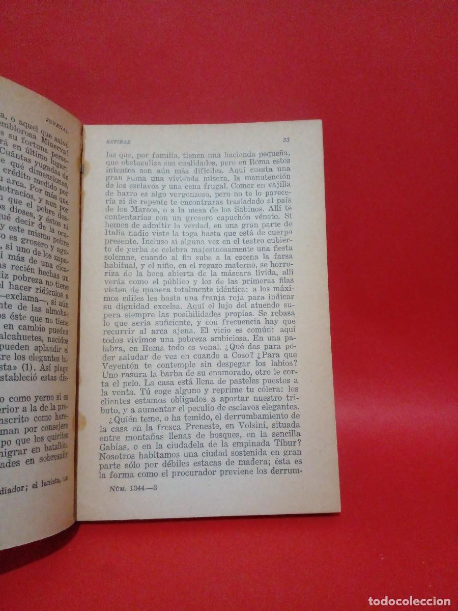 Libros de segunda mano: JUVENAL-SATIRAS-1962 - Foto 3