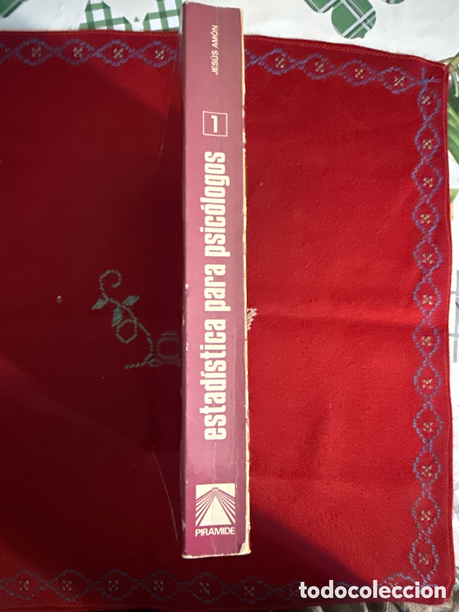 Libros de segunda mano: Estad&iacute;stica para psic&oacute;logos. Estad&iacute;stica descriptiva. Jes&uacute;s Am&oacute;n. - Foto 2