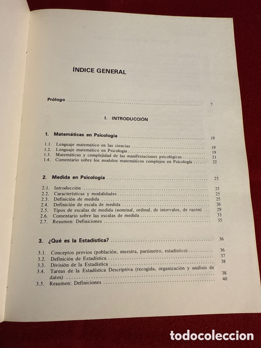 Libros de segunda mano: Estad&iacute;stica para psic&oacute;logos. Estad&iacute;stica descriptiva. Jes&uacute;s Am&oacute;n. - Foto 6