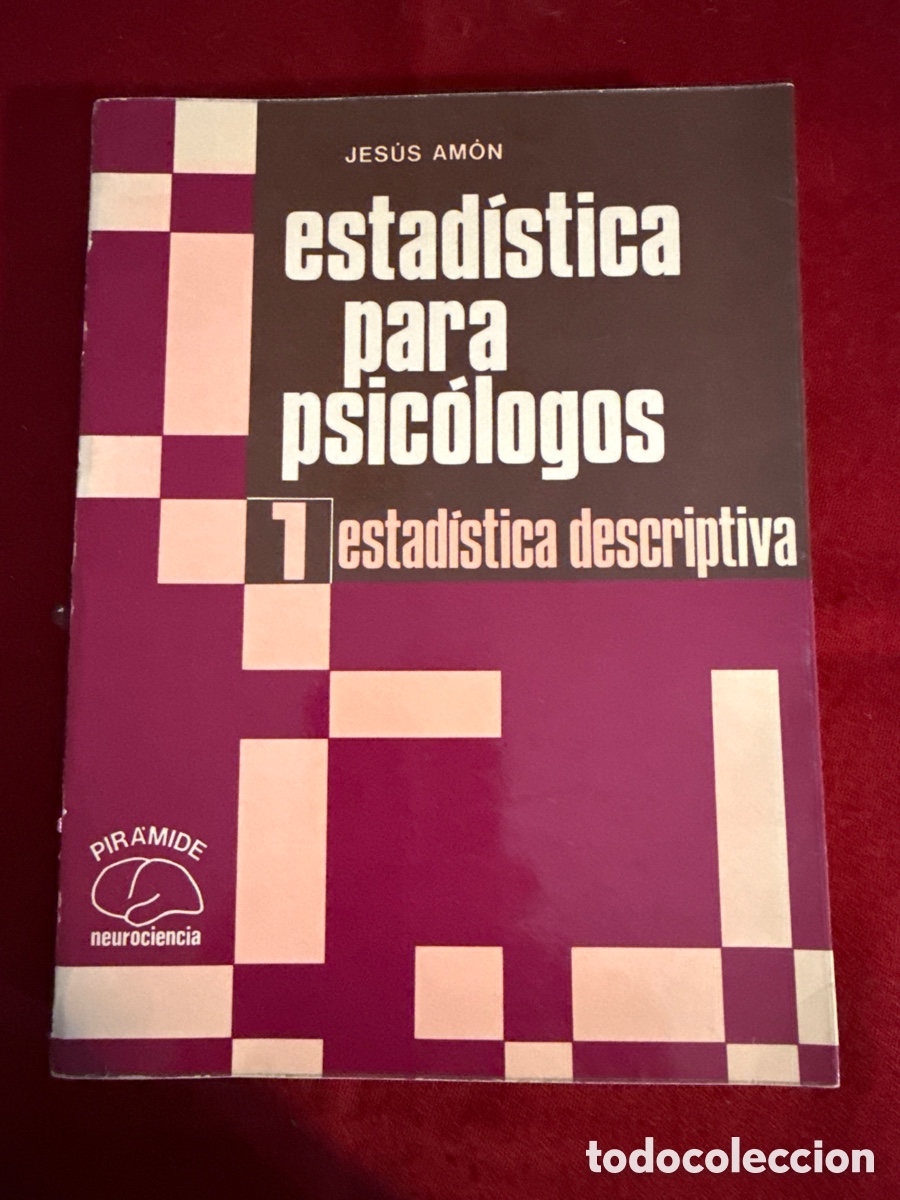 Libros de segunda mano: Estad&iacute;stica para psic&oacute;logos. Estad&iacute;stica descriptiva. Jes&uacute;s Am&oacute;n. - Foto 1