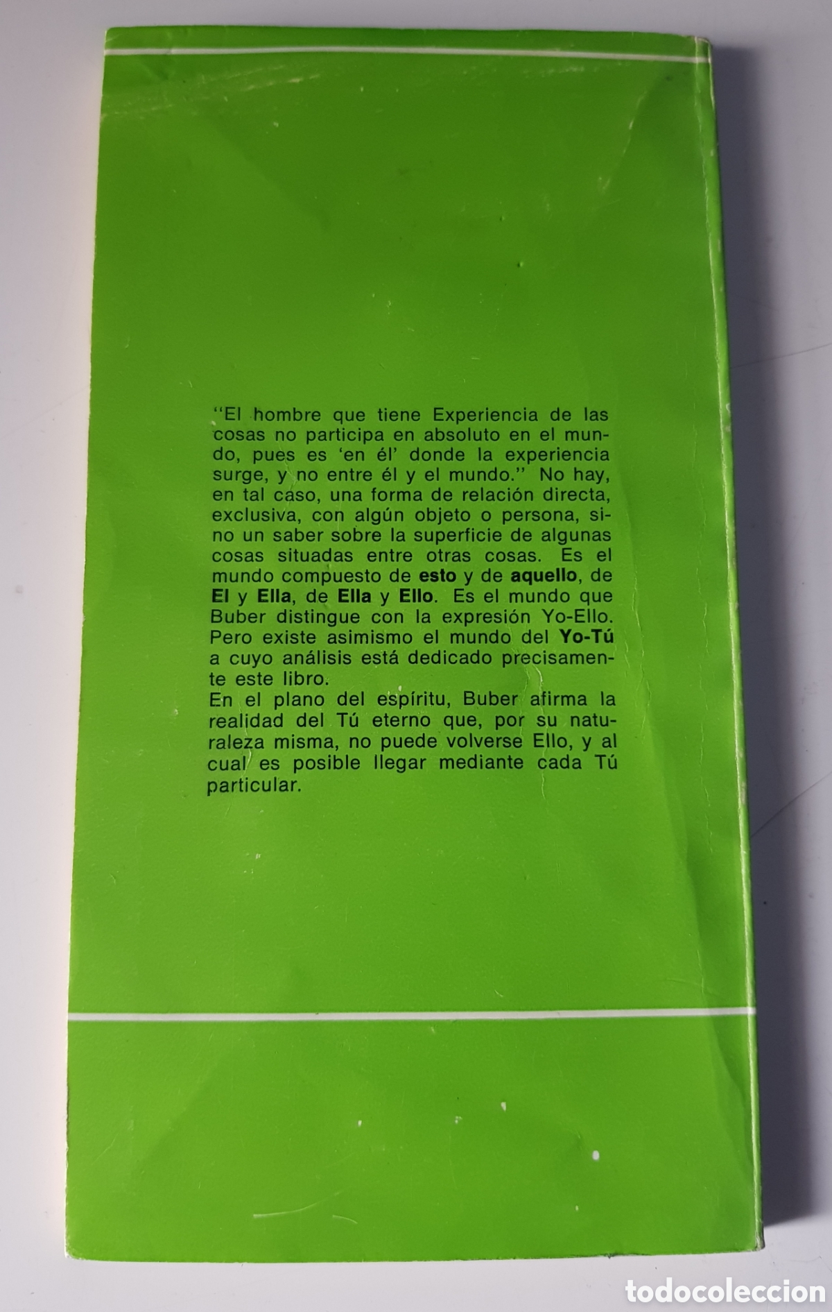 Libros de segunda mano: Yo y t&uacute;. Mart&iacute;n Buber,ediciones nueva visi&oacute;n, Buenos Aires 1977. - Foto 3