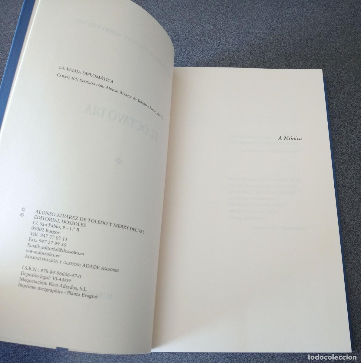 Libros de segunda mano: El Octavo D&iacute;a Alonso &Aacute;lvarez De Toledo - Foto 4
