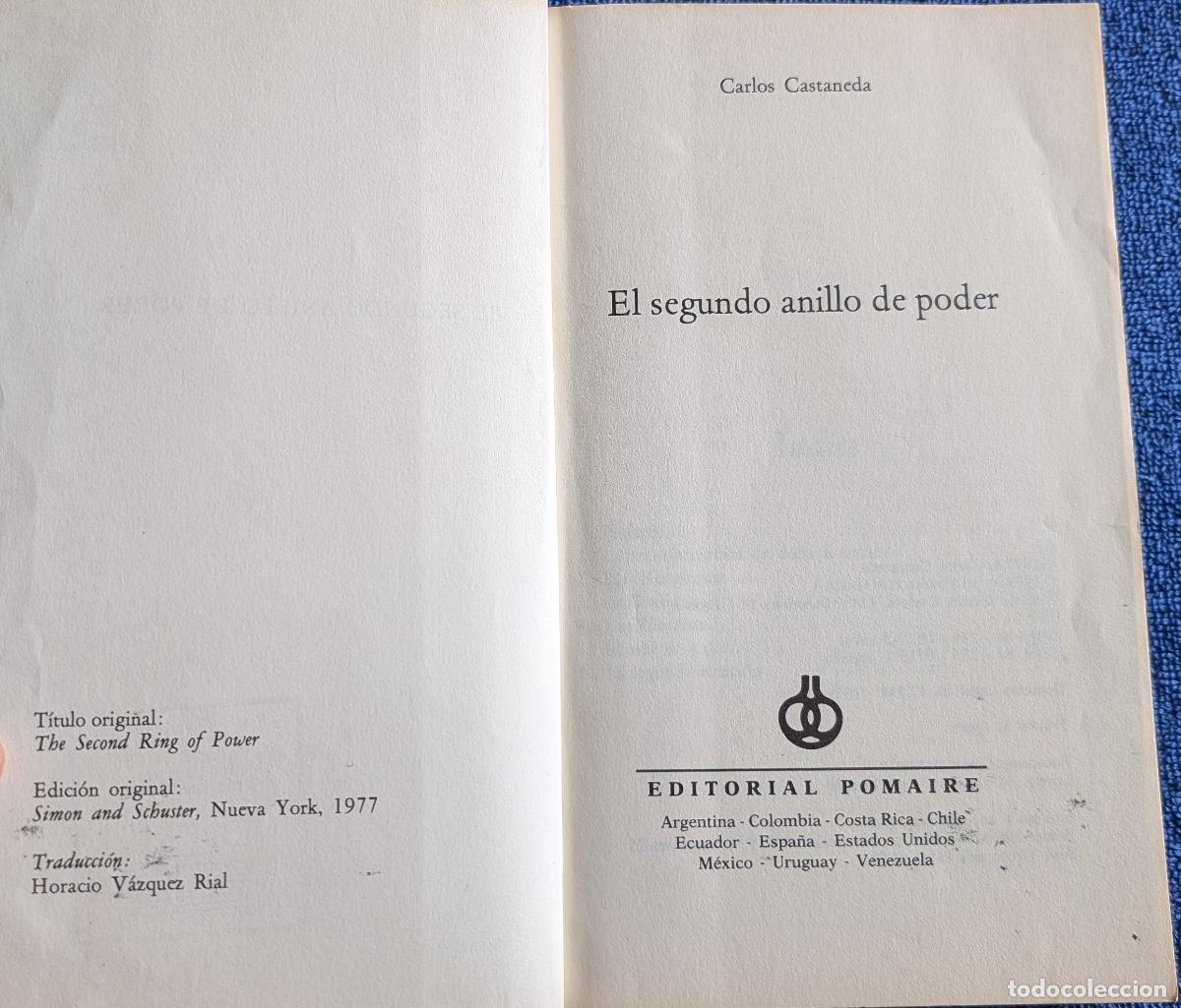 Libros de segunda mano: El segundo anillo de poder - Carlos Castaneda - Pomaire (1979) - Foto 3