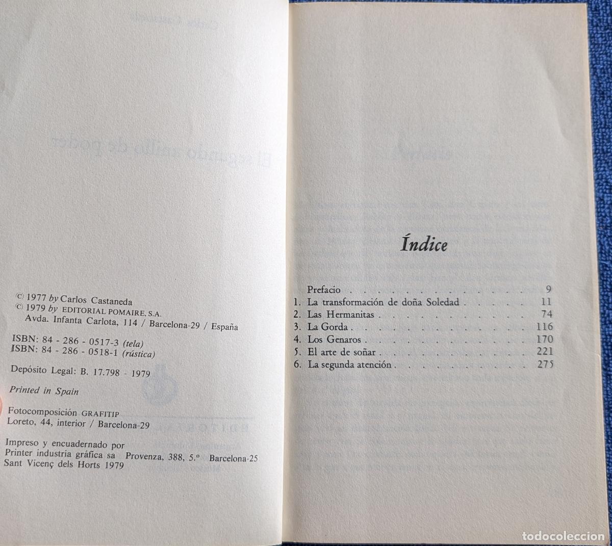 Libros de segunda mano: El segundo anillo de poder - Carlos Castaneda - Pomaire (1979) - Foto 4