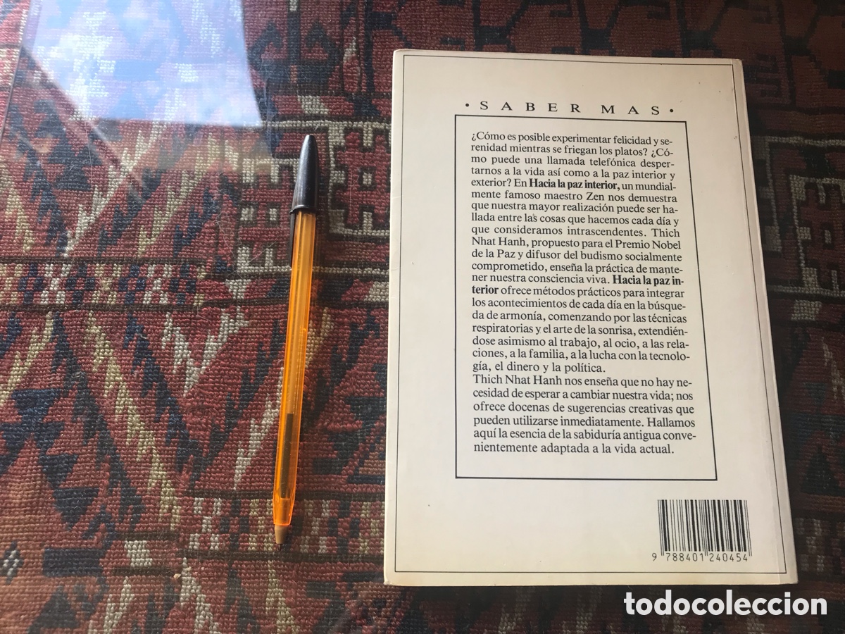Libros de segunda mano: Hacia la paz interior. Thich Nhat Hanh. Plaza & Jan&eacute;s - Foto 3