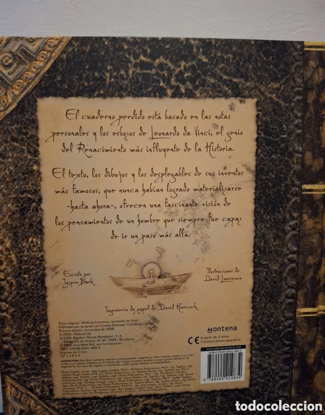 Libros de segunda mano: El cuaderno perdido Leonardo Da Vinci - Foto 4