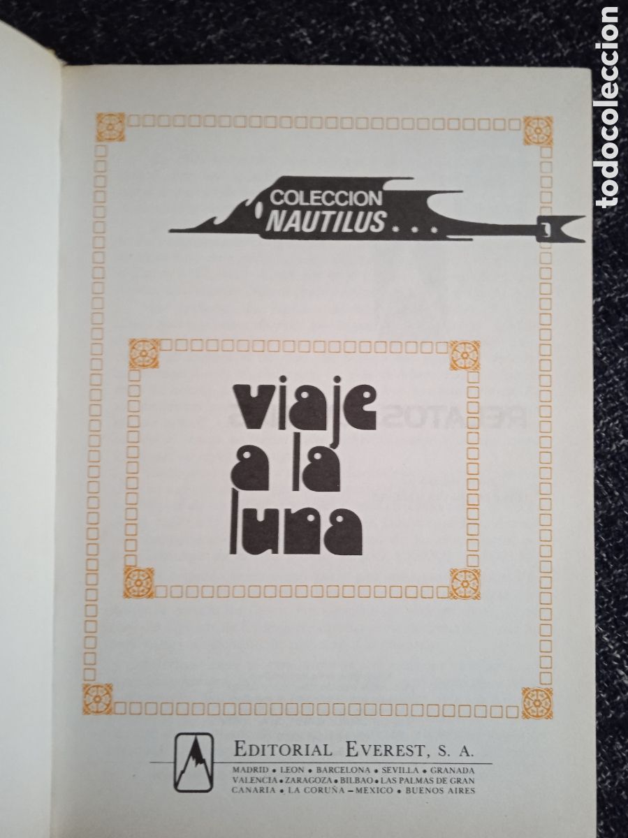 Libros de segunda mano: VIAJE A LA LUNA. / JULIO VERNE. -ED. EVEREST - Foto 2