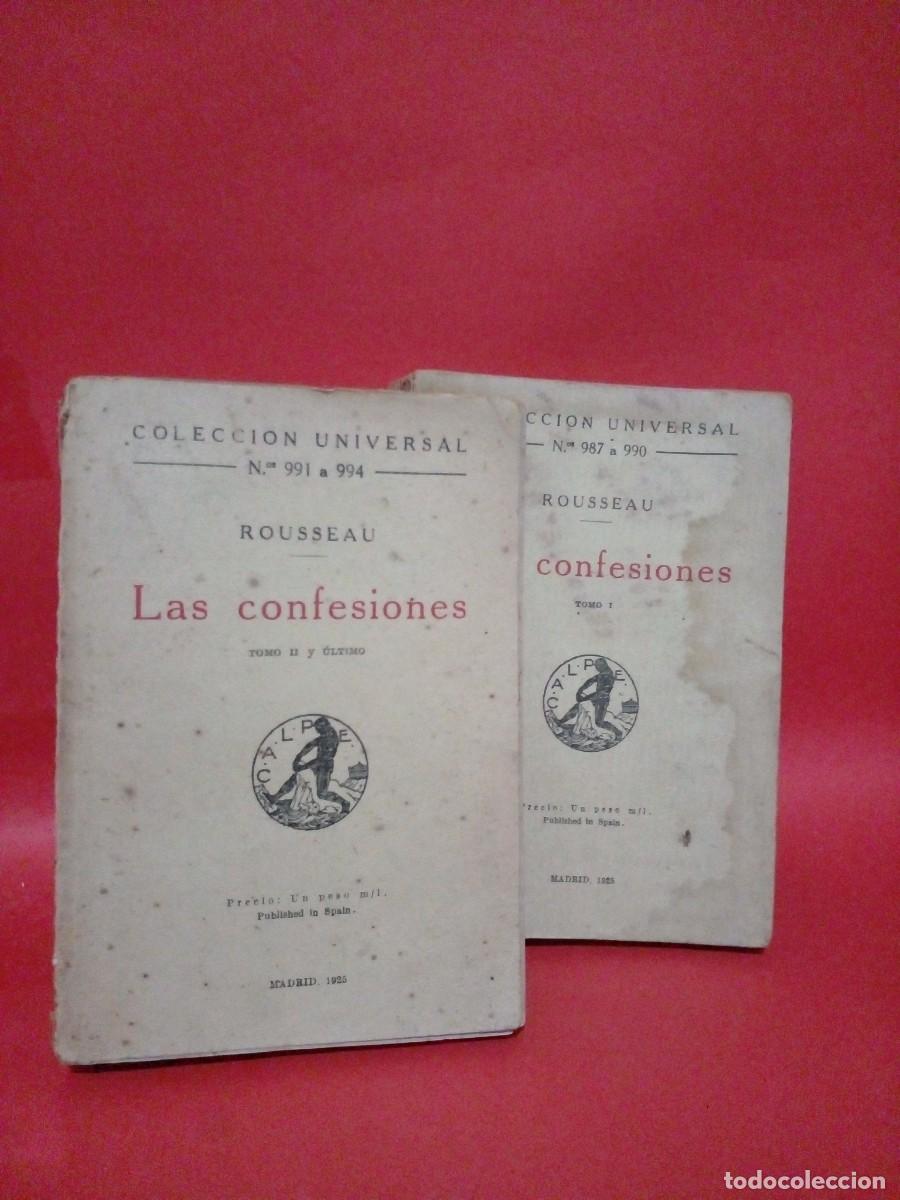 Libros de segunda mano: ROUSSEA-LAS CONFESIONES TOMO 1,2 Y 3-1925 - Foto 1
