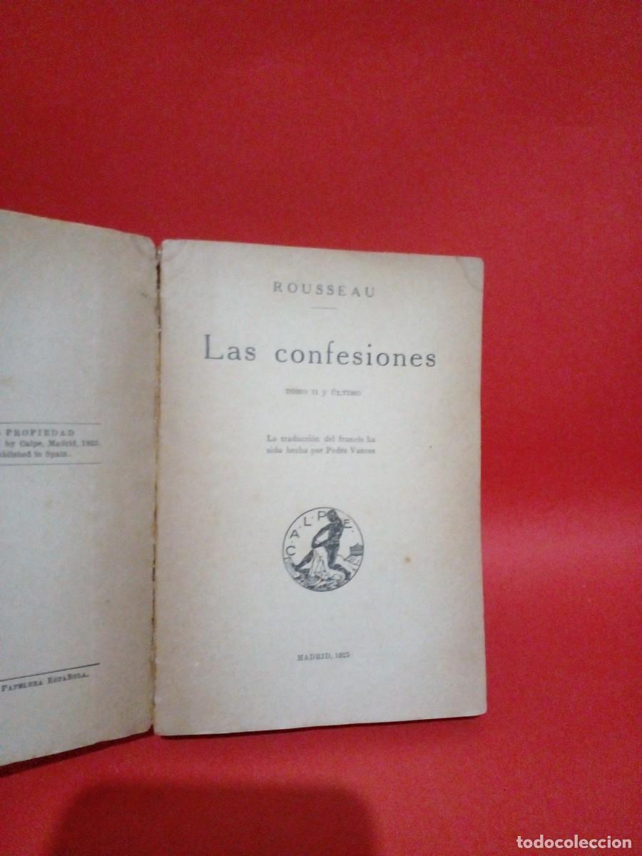 Libros de segunda mano: ROUSSEA-LAS CONFESIONES TOMO 1,2 Y 3-1925 - Foto 3