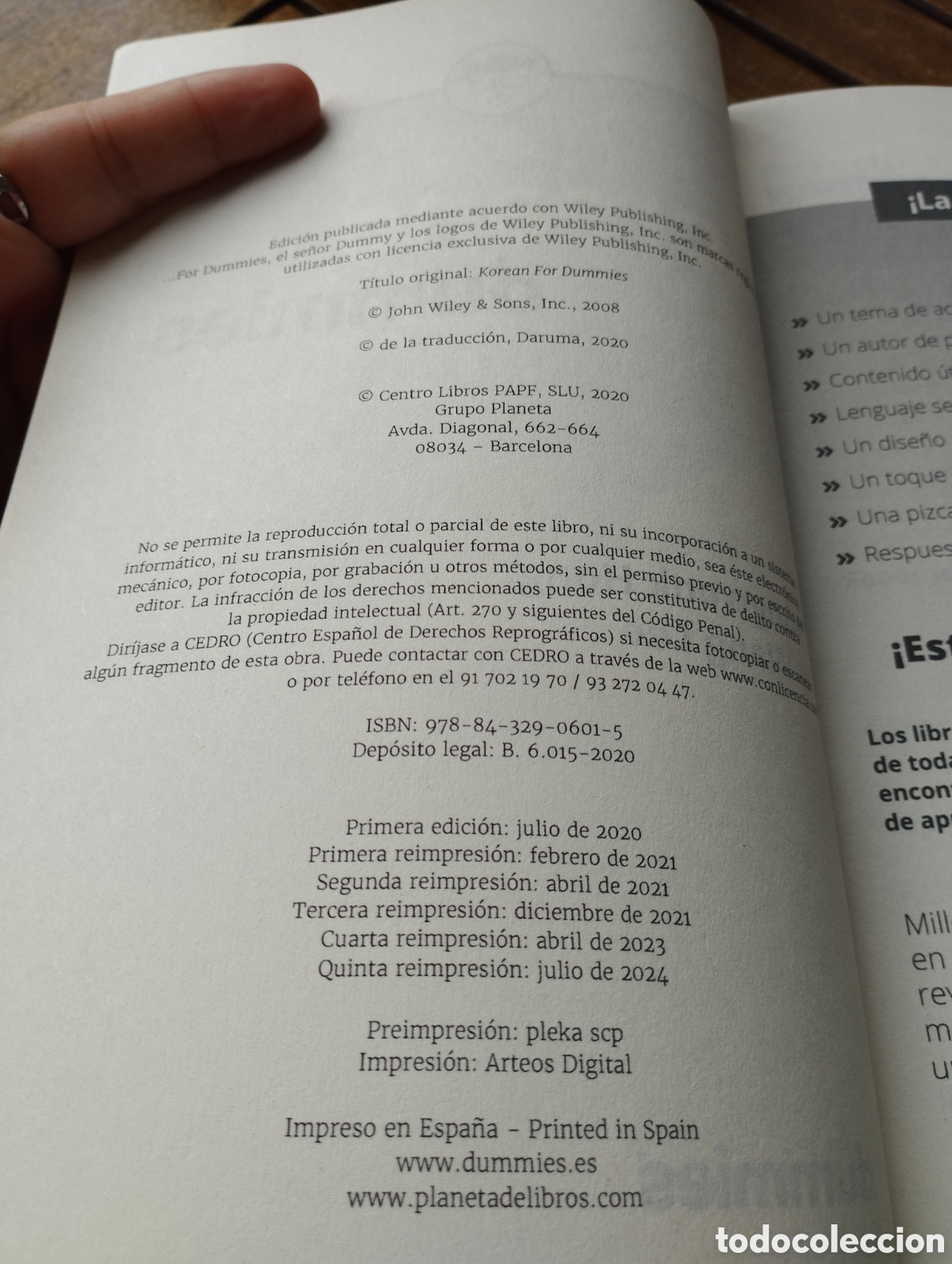 Libros de segunda mano: Coreano para dummies Jungwook Hong y Wang Lee CEAC EDICIONES 2020 idiomas - Foto 3