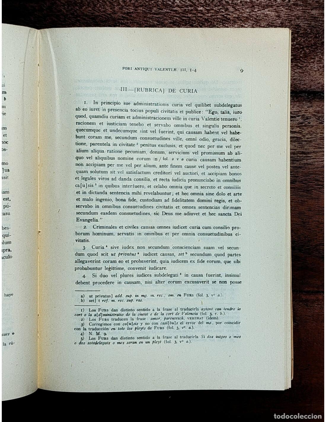 Libros de segunda mano: FORI ANTIQUI VALENTIAE. DUALDE SERRANO, Manuel. CSIC. 1967. - Foto 2