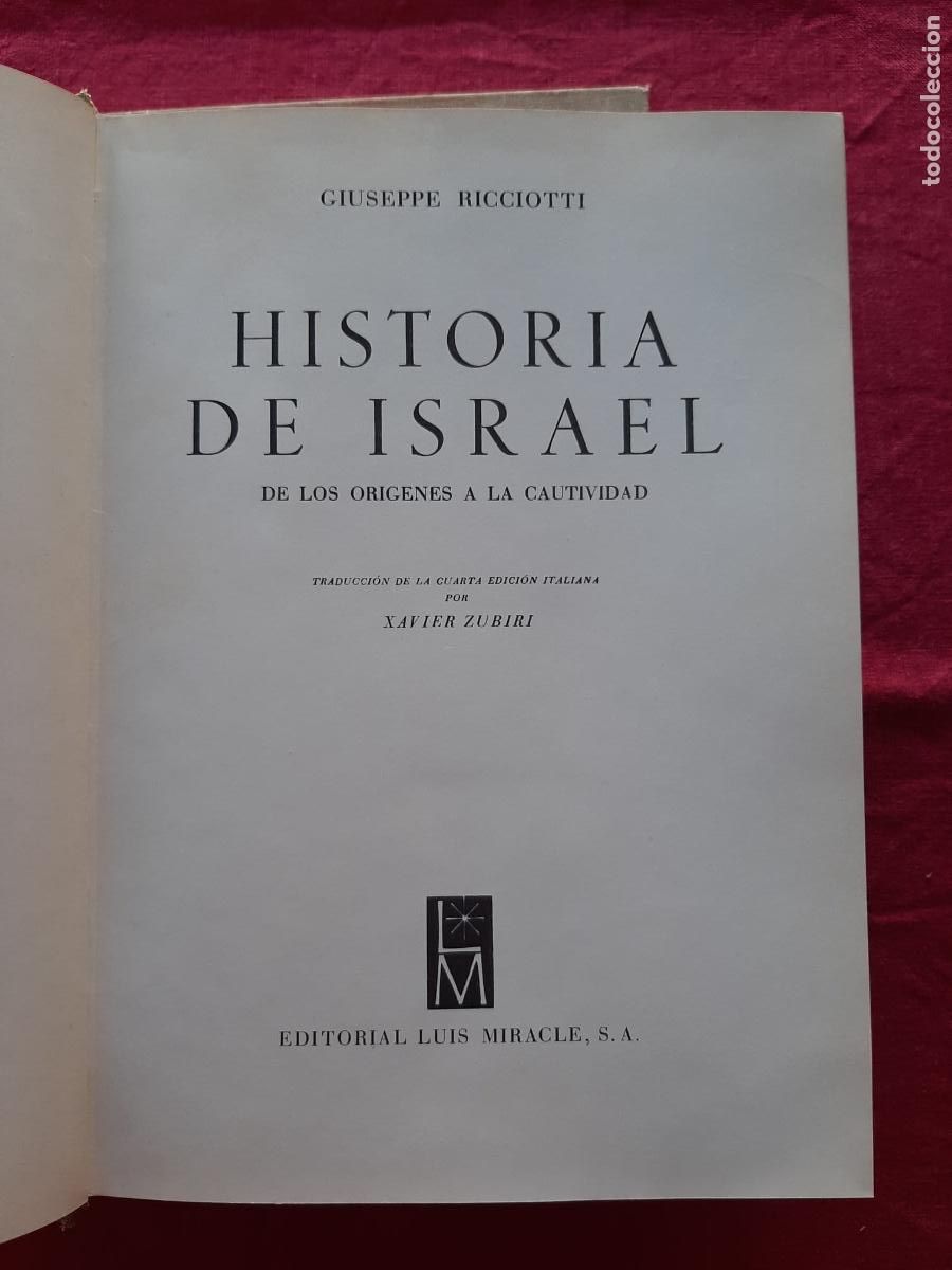 Libros de segunda mano: Historia de Israel - Ricciotti, Giuseppe - Foto 4