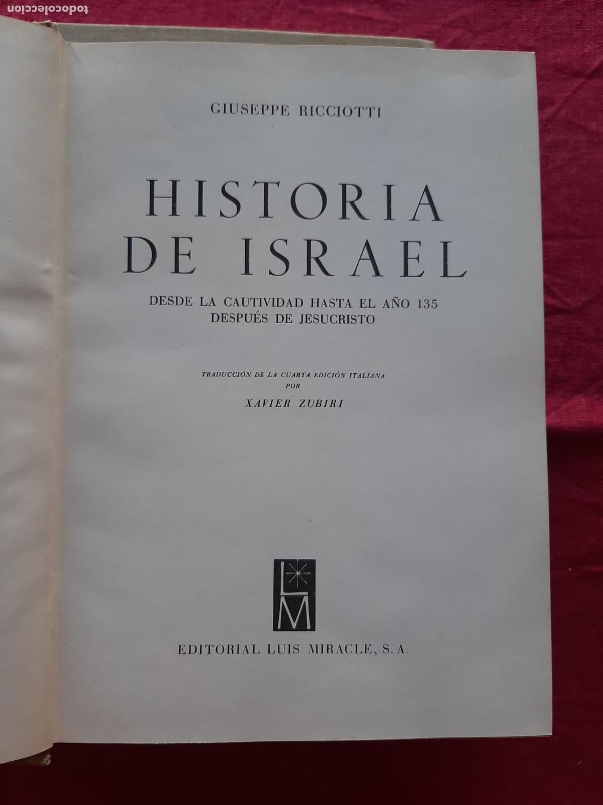 Libros de segunda mano: Historia de Israel - Ricciotti, Giuseppe - Foto 13