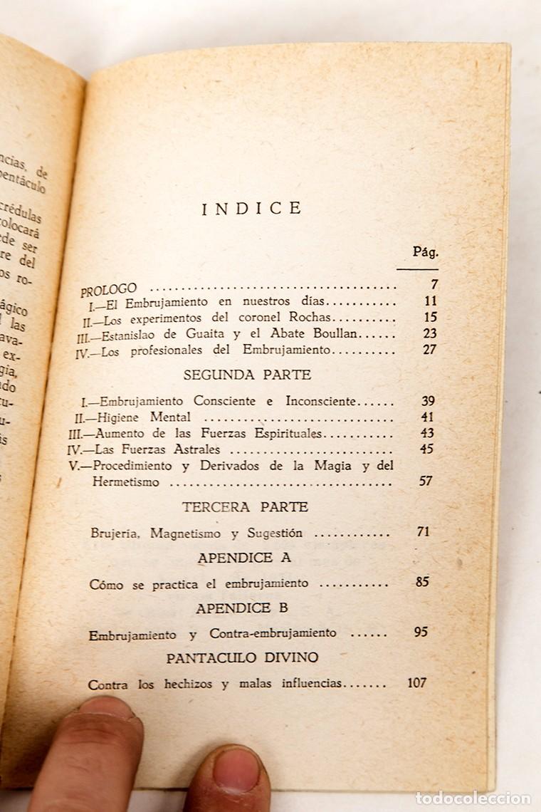 Libros de segunda mano: EMBRUJAMIENTO - DOCTOR PAPUS - 1974 - Foto 7