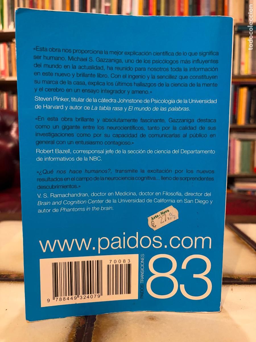 Libros de segunda mano: &iquest;Qu&eacute; nos hace humanos? Michael S. Gazzaniga - Foto 2
