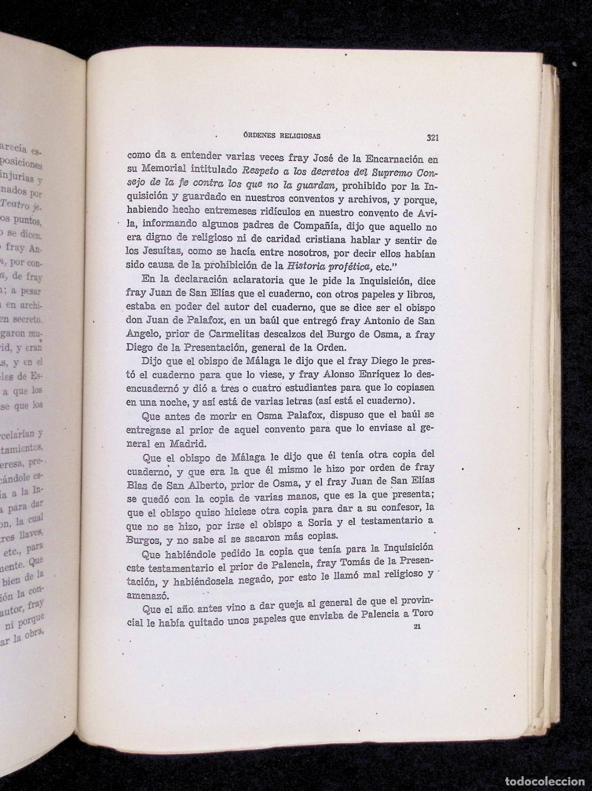 Libros de segunda mano: PAPELES DE INQUISICI&Oacute;N. Catalogo y extractos. - PAZ Y M&Eacute;LIS, A. - Foto 5