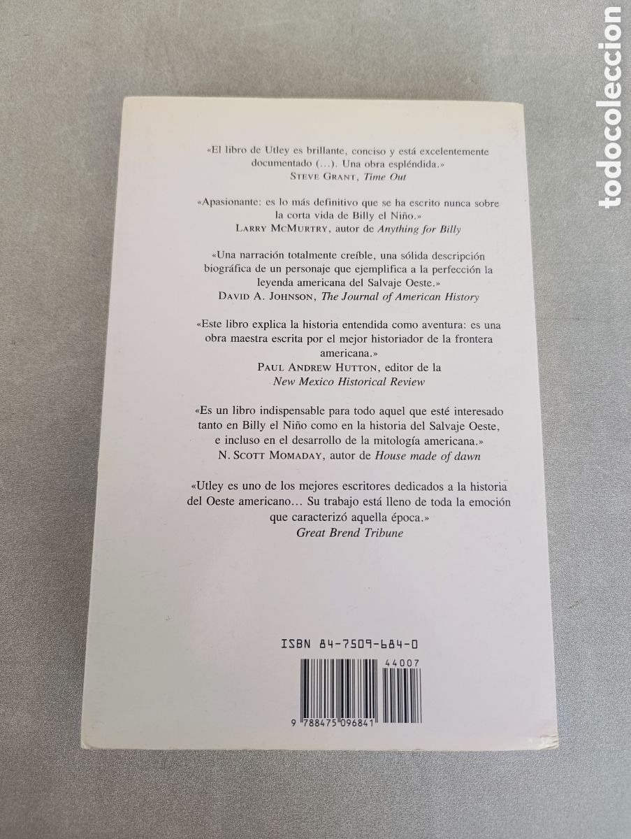 Libros de segunda mano: BILLY EL NI&Ntilde;O. UNA VIDA BREVE Y VIOLENTA - ROBERT M. UTLEY - Foto 3